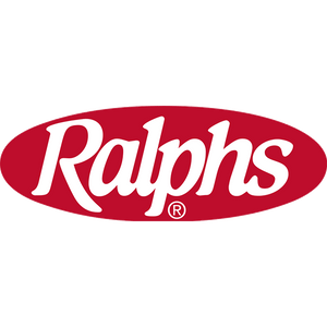 Ralphs logo with red oval and white text on a white background
