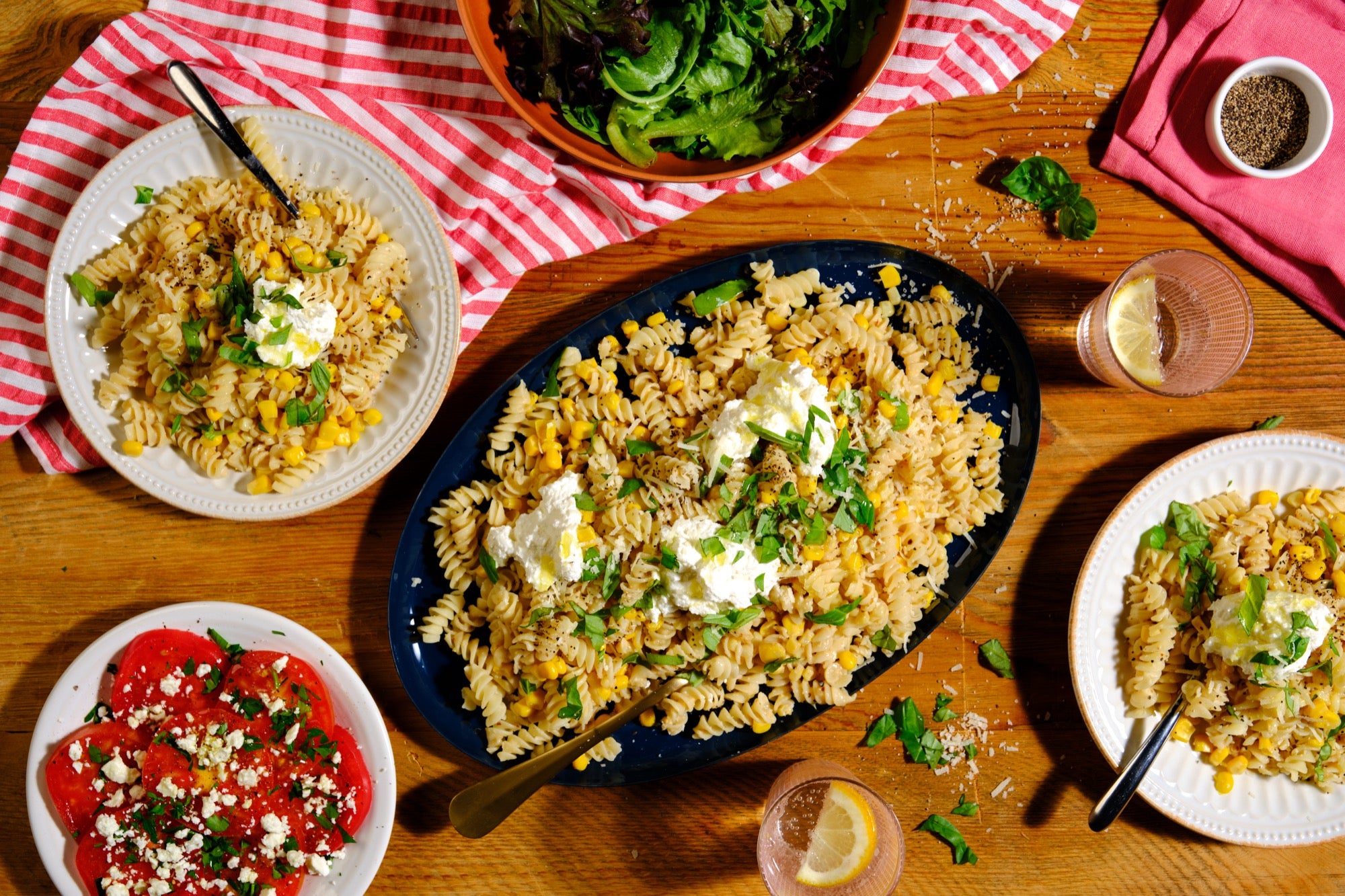 Summer Corn & Basil Rotini