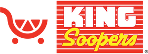 King Soopers logo with a red shopping cart icon on a white background