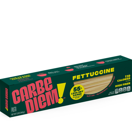 Box of Carbe Diem fettuccine pasta