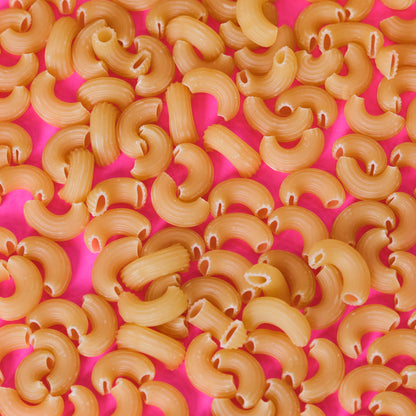 close-up of elbows pasta