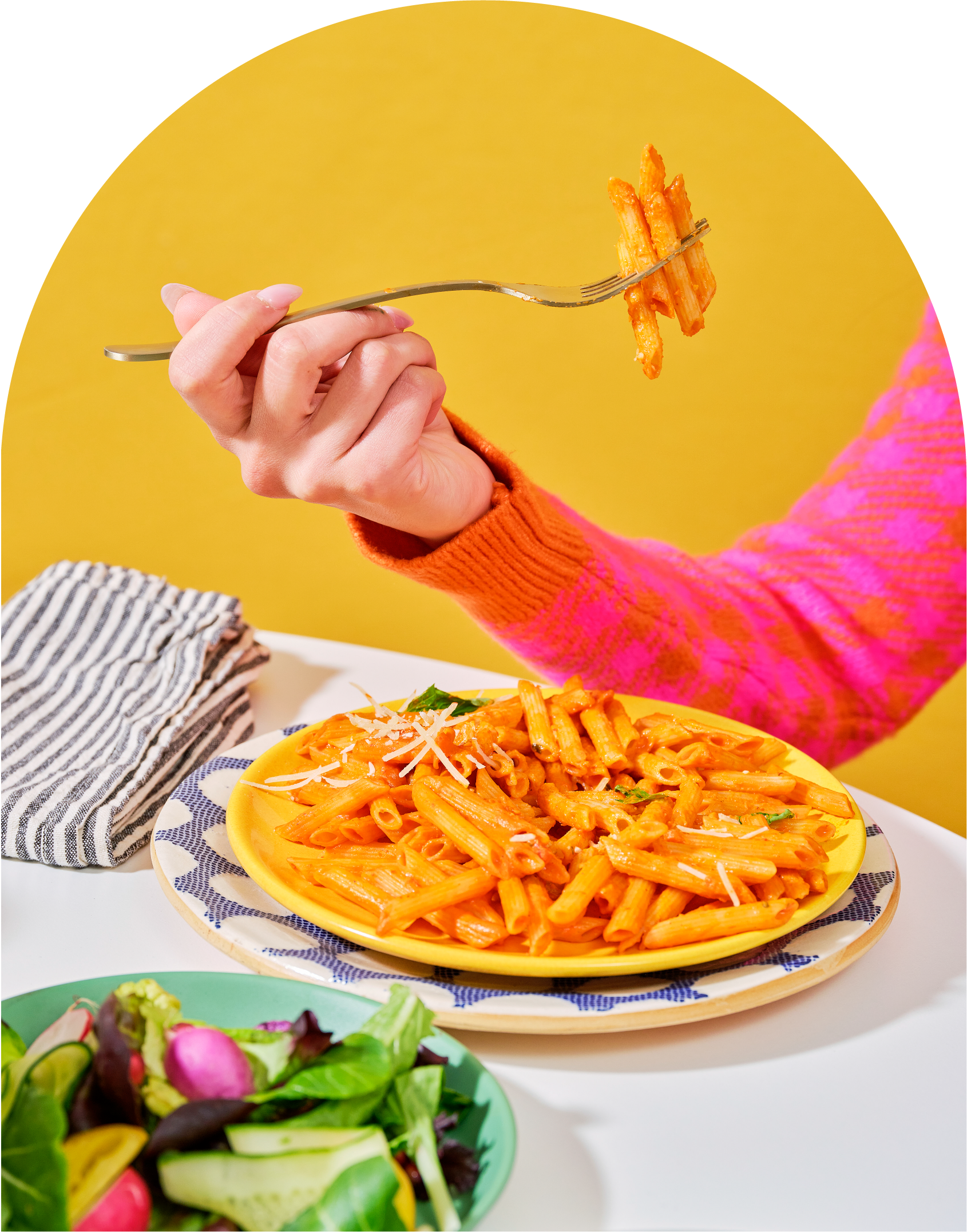 Carbe Diem pasta on a fork